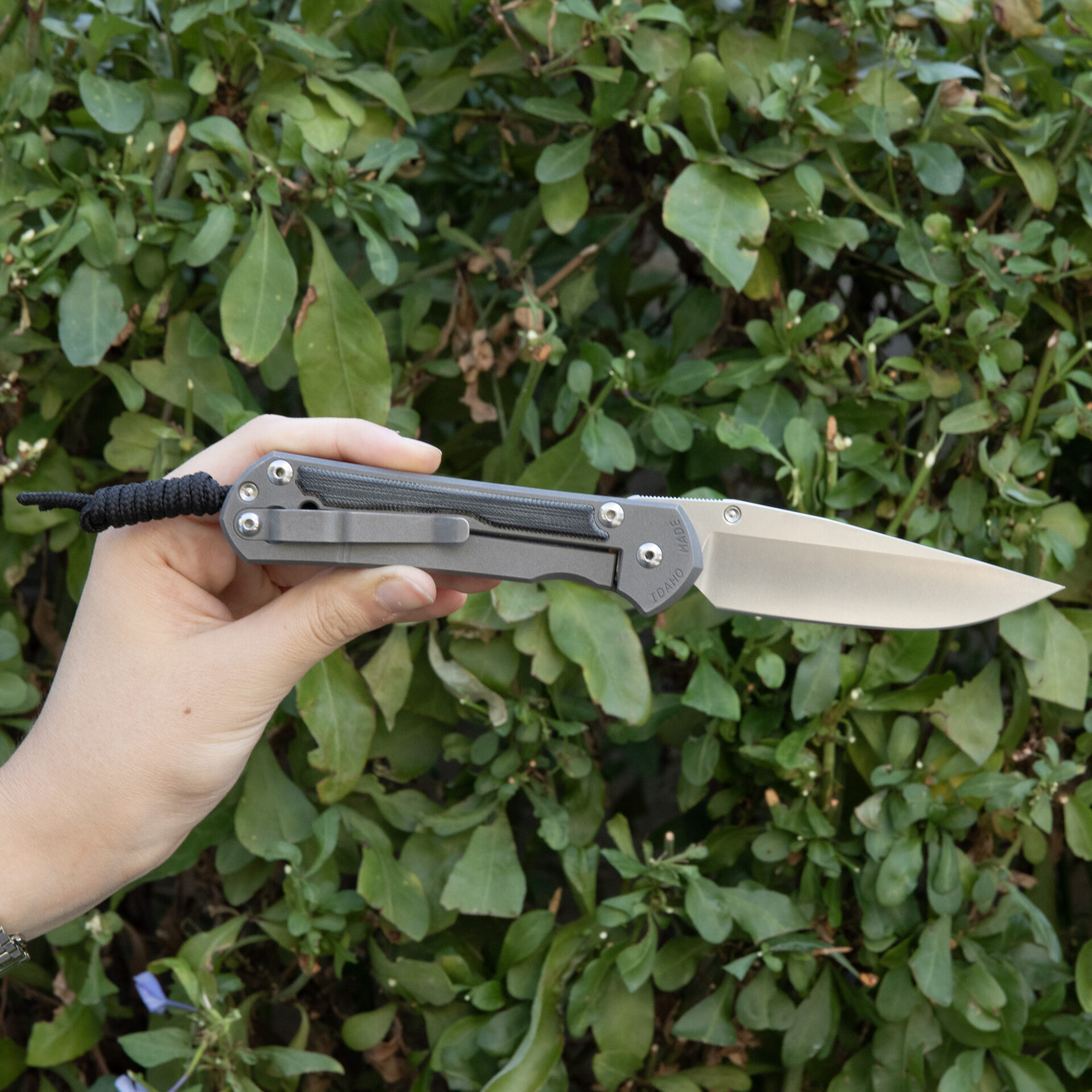Chris Reeve Knives Large Sebenza 31 Black Canvas Micarta L31-1200 - Image 2