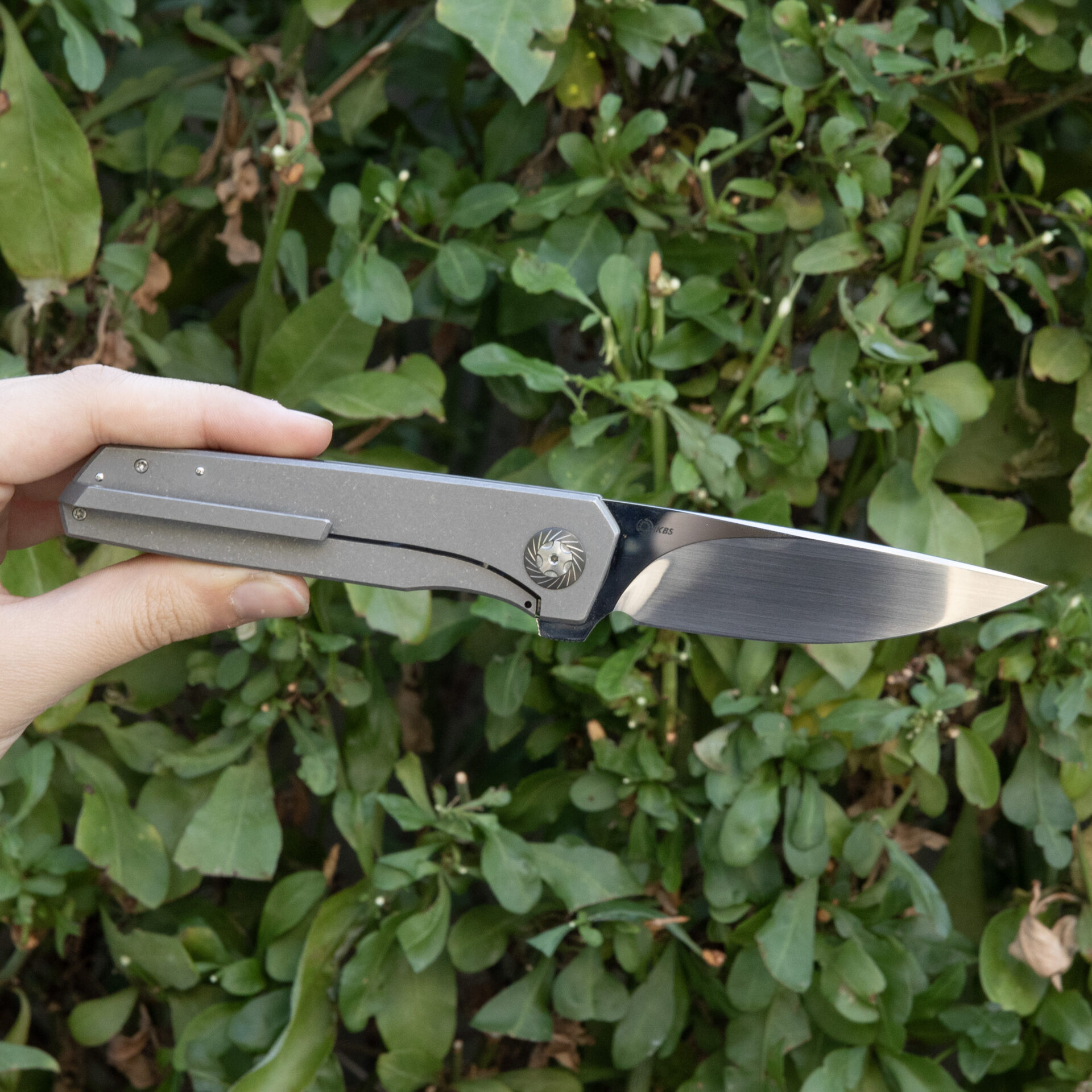 Ultra rare - JDVD Iridium ATS34 and Bead-blasted/tumbled TI - Image 2