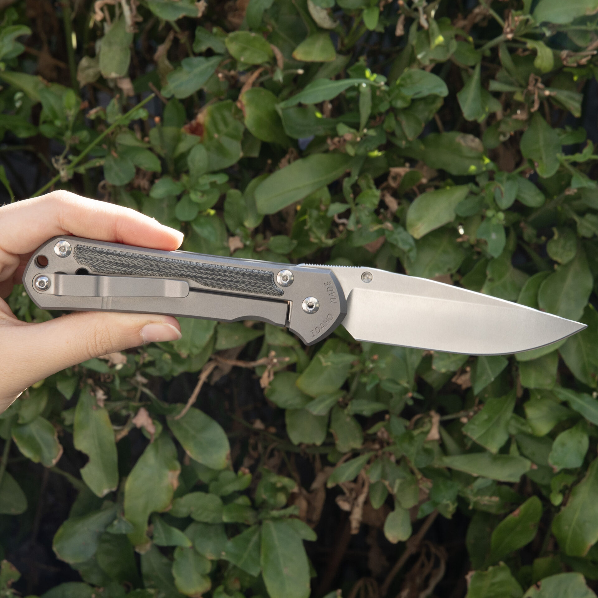Chris Reeve Large Sebenza 31 Black Canvas Micarta Drop Point L31-1200 - Image 2