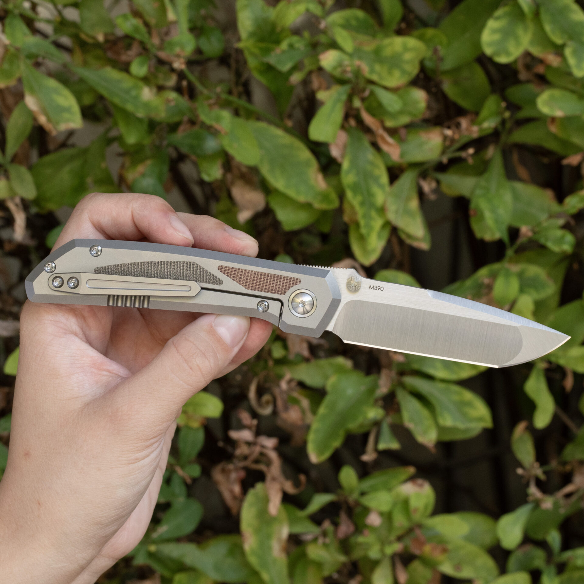 Pena Mula Tanto X-Series Brown & Green Micarta - Image 2
