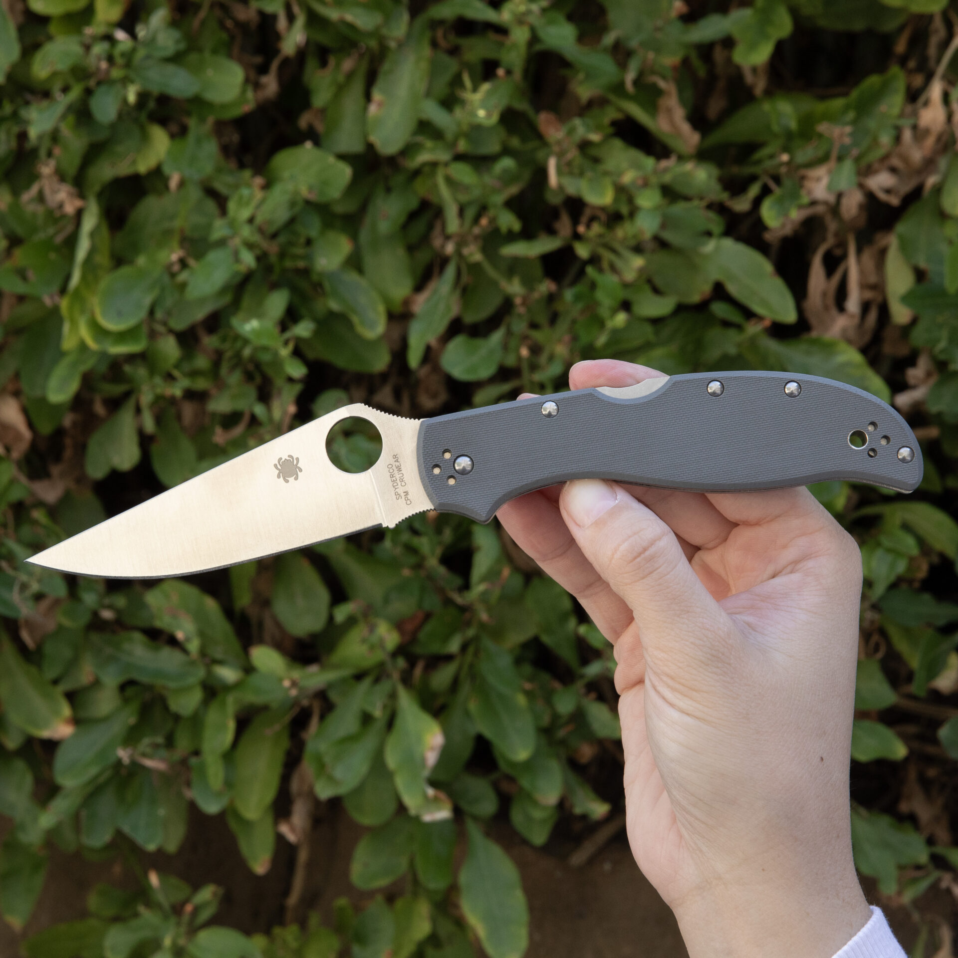 SPYDERCO STRETCH 2 XL GRAY G-10 CPM CRU-WEAR C258GGYCW - Image 3