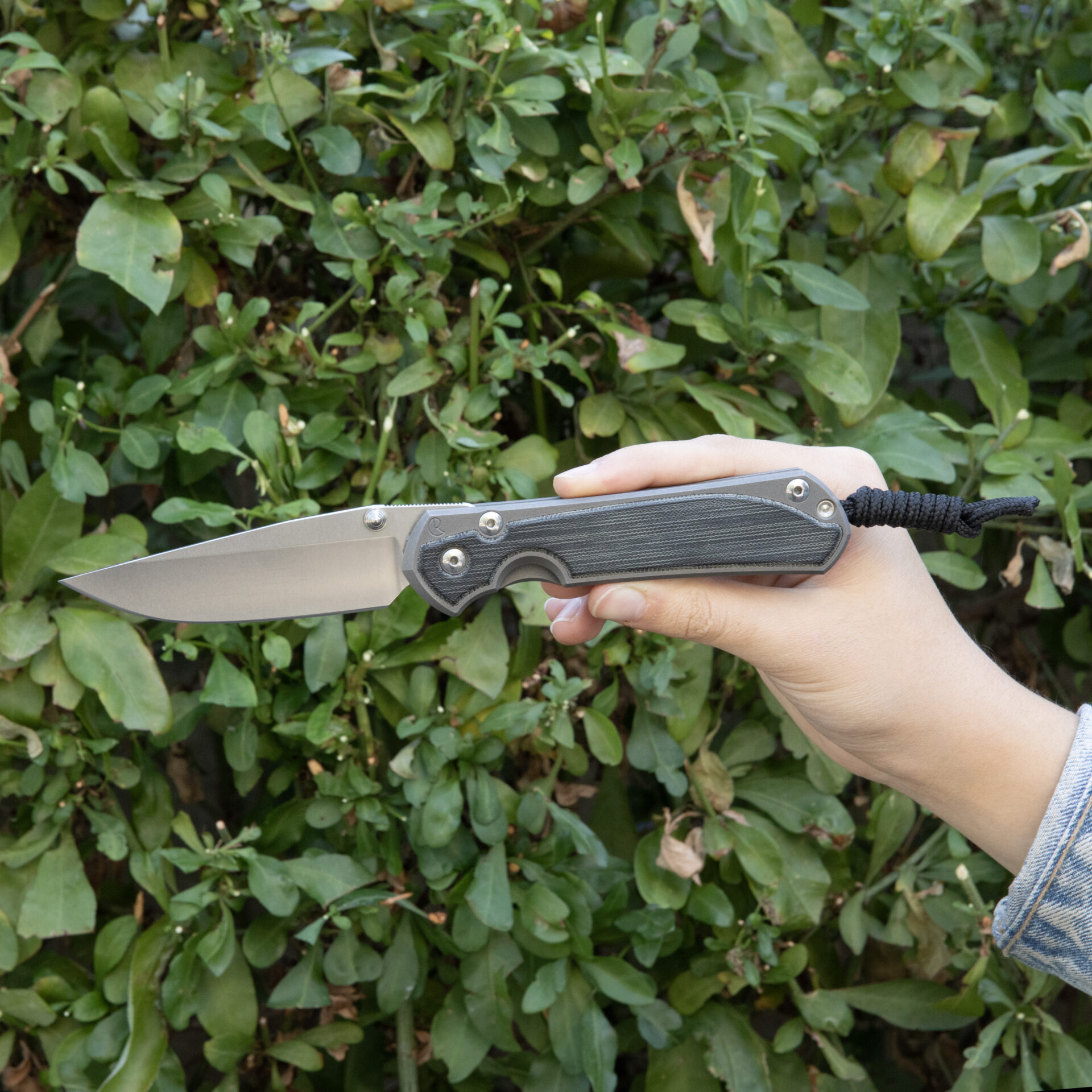 Chris Reeve Knives Large Sebenza 31 Black Canvas Micarta L31-1200 - Image 3