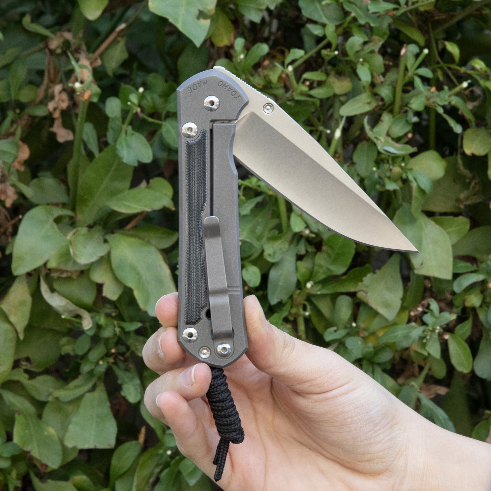 Chris Reeve Knives Large Sebenza 31 Black Canvas Micarta L31-1200 - Image 4