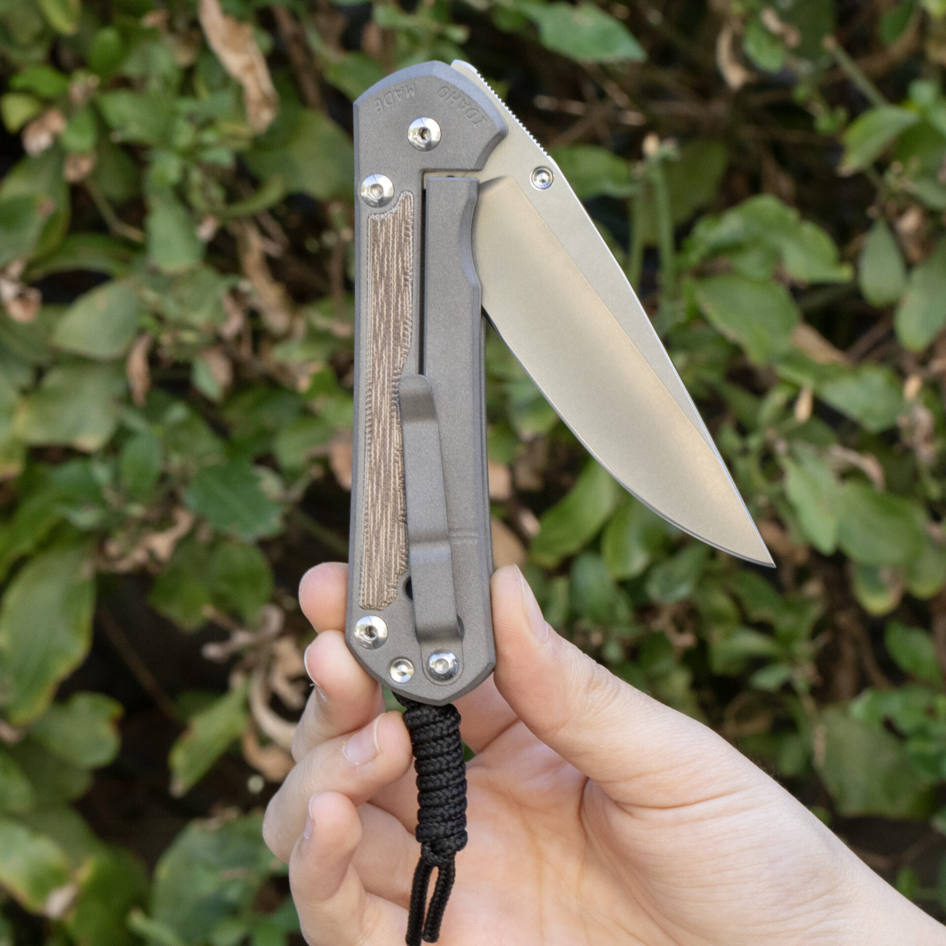 Chris Reeve Knives Large Sebenza 31 Natural Canvas Micarta L31-1212 - Image 4