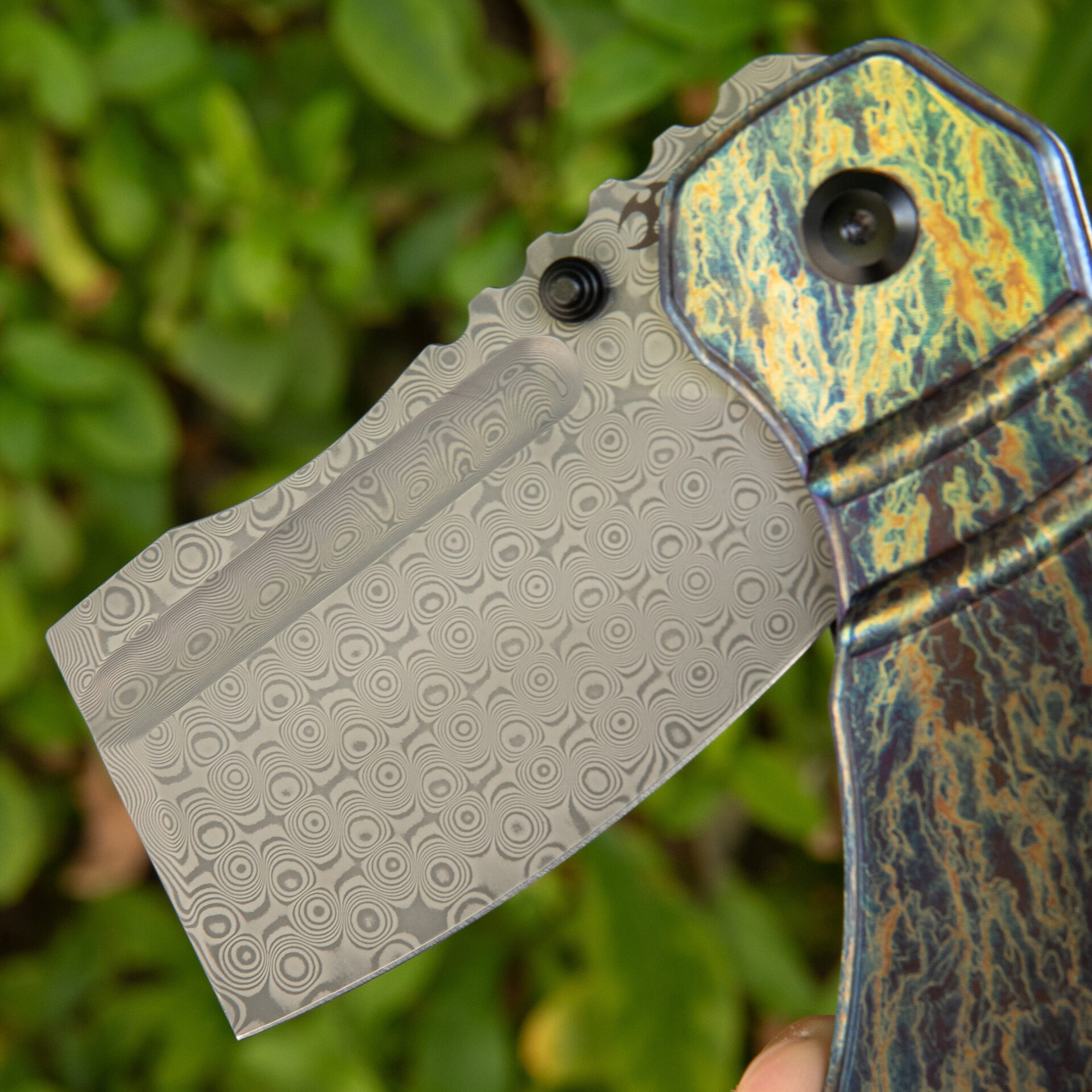 KANSEPT M+ KORVID K2030C3U, Damascus, Lighting Strike Anodized Titanium - Image 6