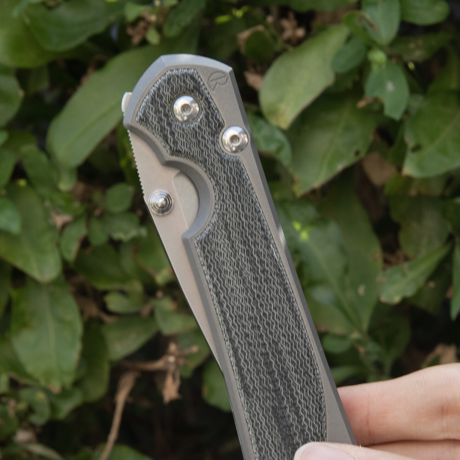Chris Reeve Large Sebenza 31 Black Canvas Micarta Drop Point L31-1200 - Image 6