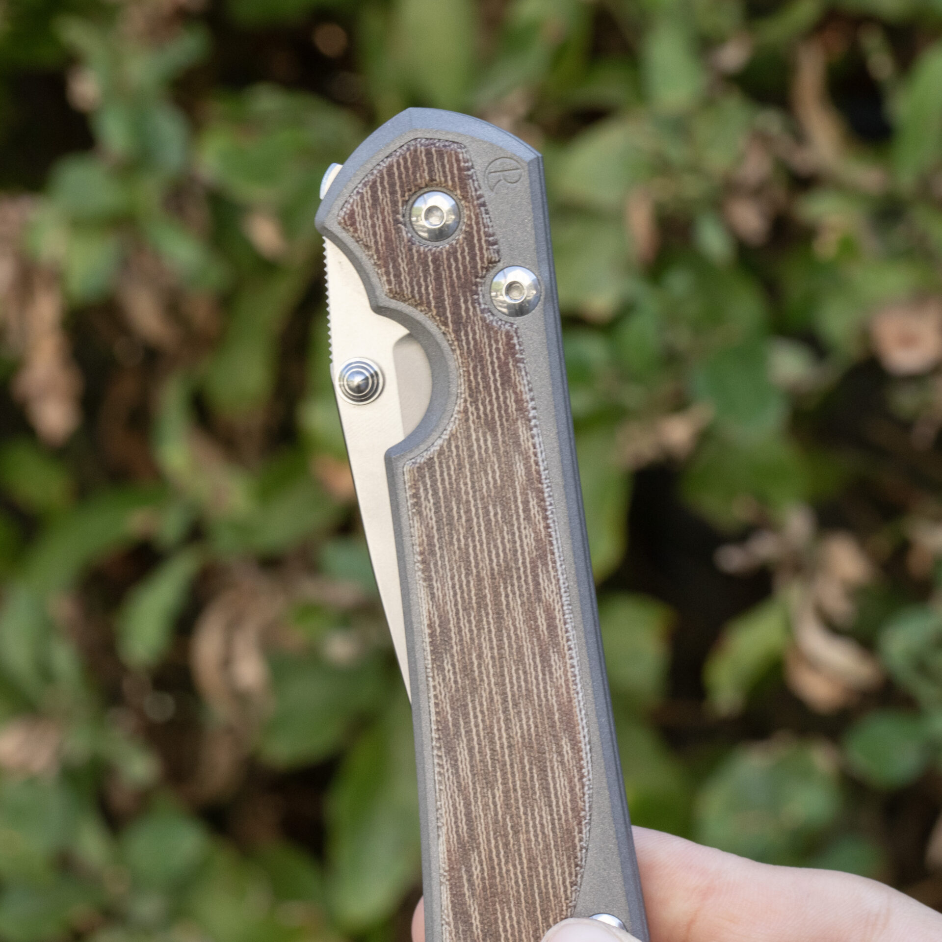 Chris Reeve Knives Large Sebenza 31 Natural Canvas Micarta L31-1212 - Image 6