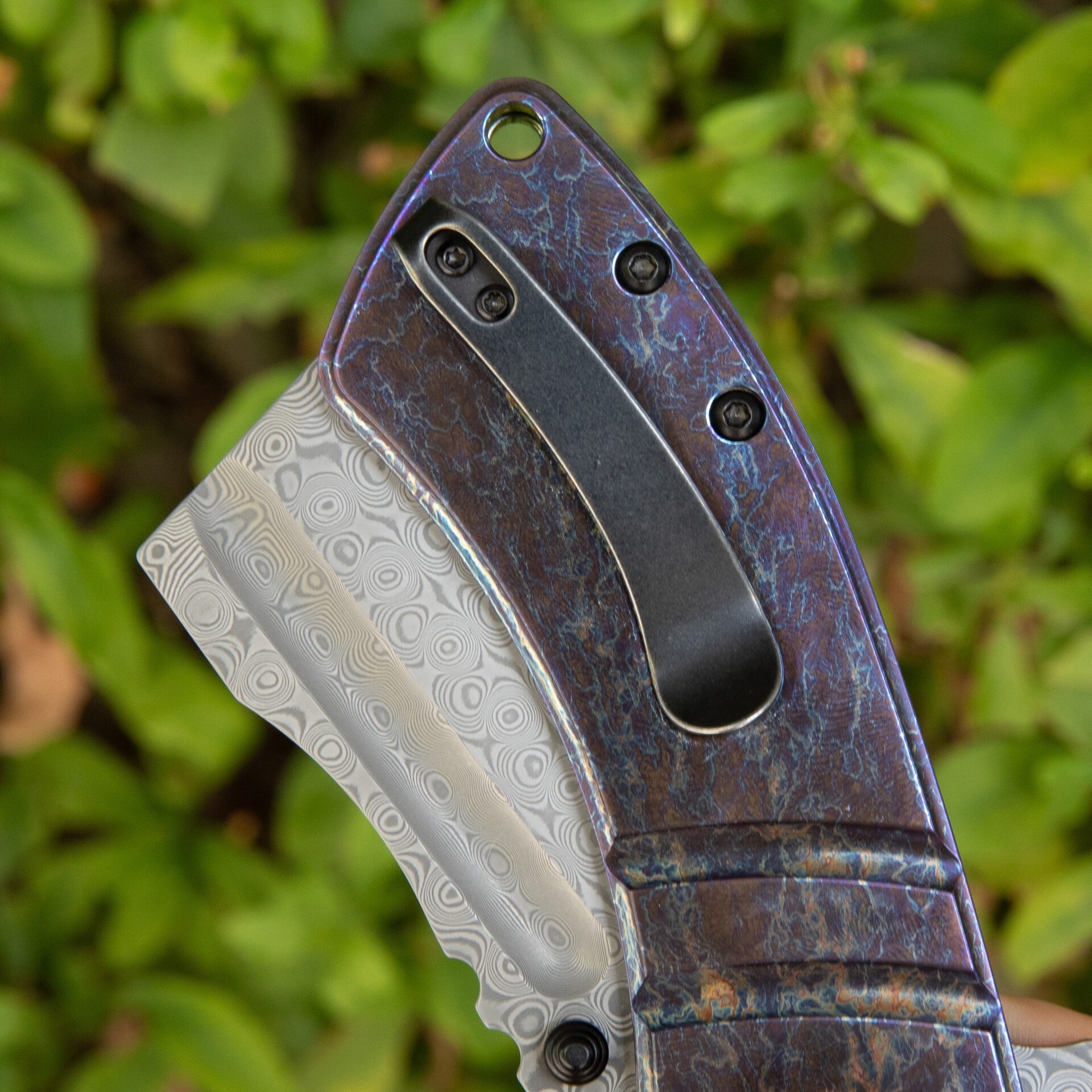 KANSEPT M+ KORVID K2030C3U, Damascus, Lighting Strike Anodized Titanium - Image 7