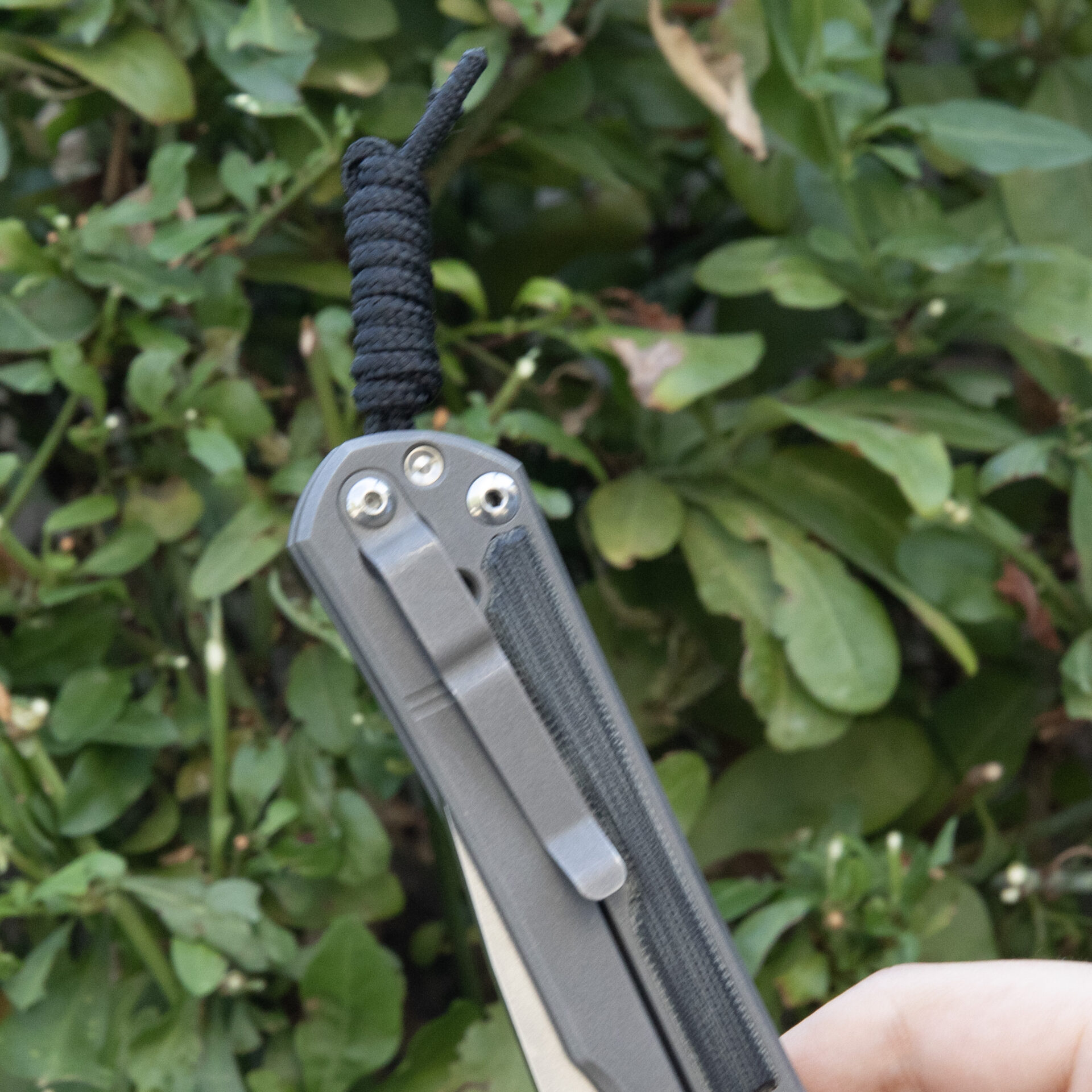 Chris Reeve Knives Large Sebenza 31 Black Canvas Micarta L31-1200 - Image 7