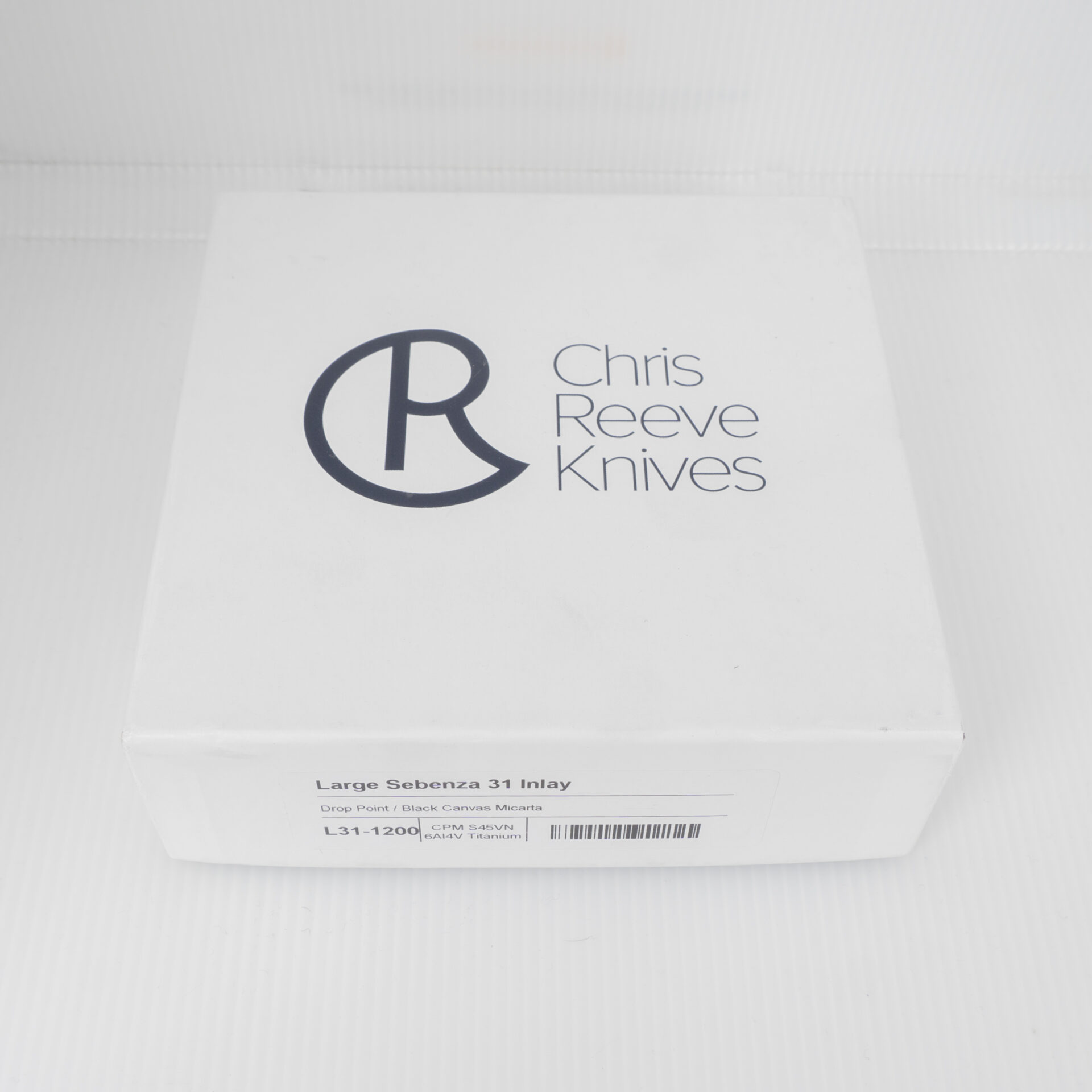 Chris Reeve Knives Large Sebenza 31 Black Canvas Micarta L31-1200 - Image 8