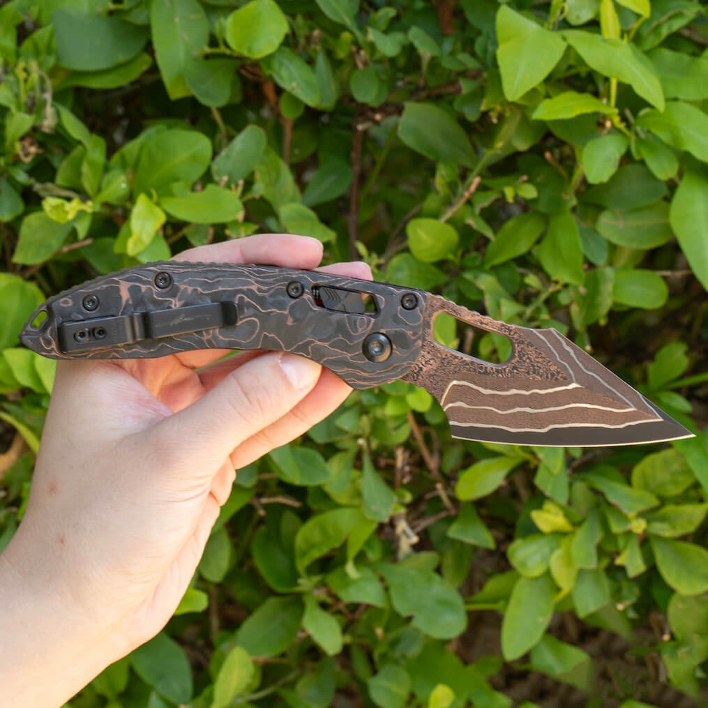 Microtech Damascus Stitch RAM LOK - Image 2