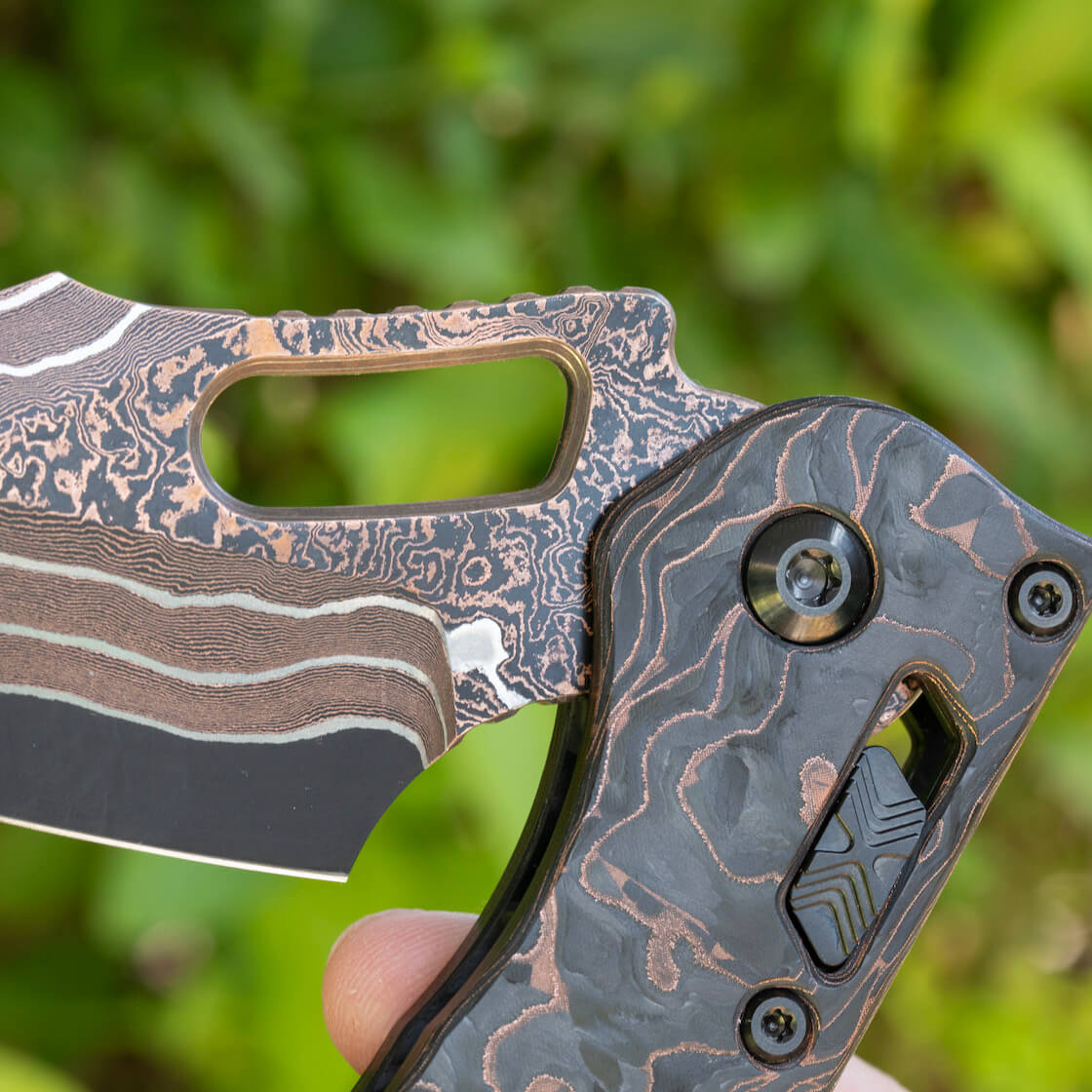 Microtech Damascus Stitch RAM LOK - Image 6
