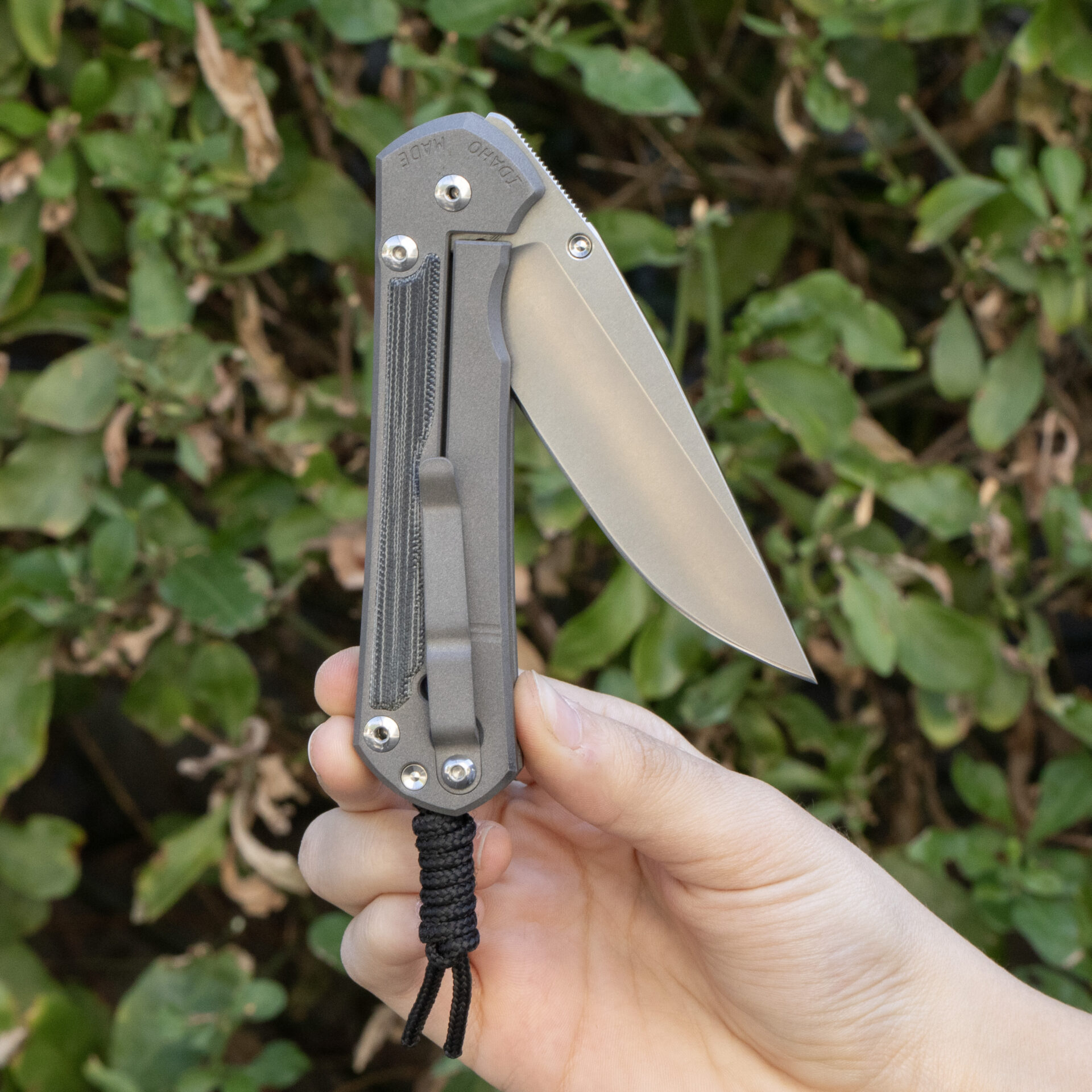 Chris Reeve Knives Large Sebenza 31 Black Canvas Micarta L31-1200 - Image 4