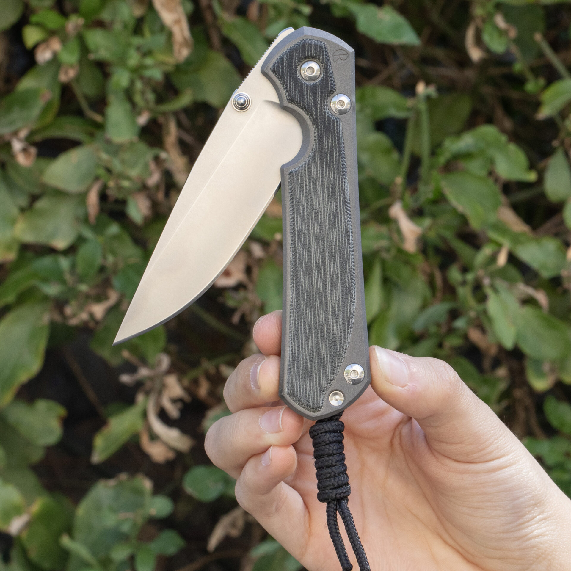 Chris Reeve Knives Large Sebenza 31 Black Canvas Micarta L31-1200 - Image 5