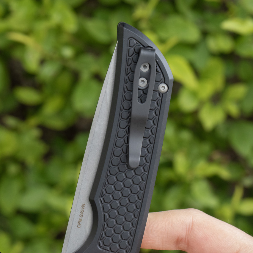 Pro-Tech Mordax Button Lock Knife Black Honeycomb - Image 7