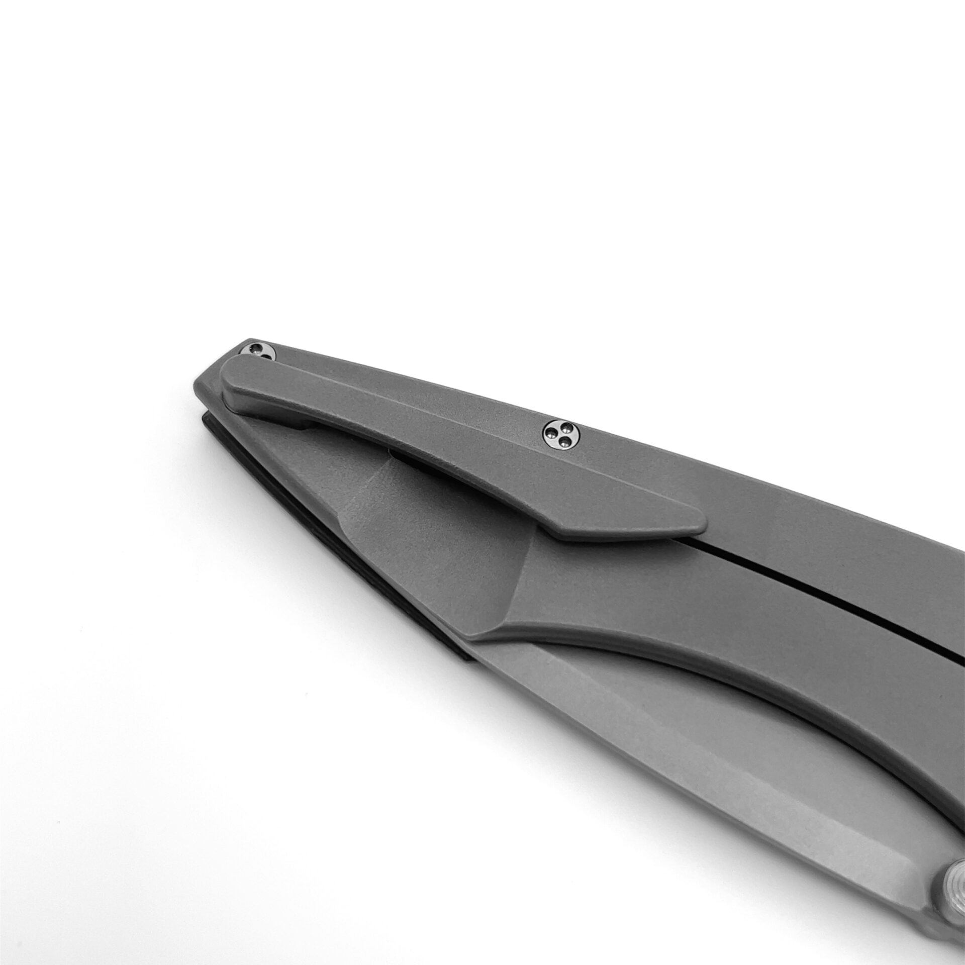Sharknivco - Edison Barajas Custom Mini Goblin Folding Knife 3.125" RWL-34 Blasted Drop Point, Liner Lock - Image 9