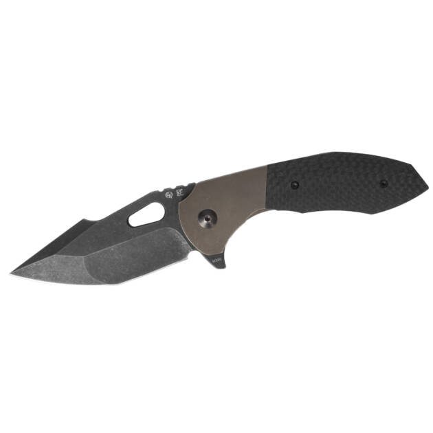 Custom Knife Factory Christensen Spectra Knife Bronze Ti/CF (3.25" Black SW) CKF
