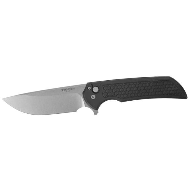 Pro-Tech Mordax Button Lock Knife Black Honeycomb