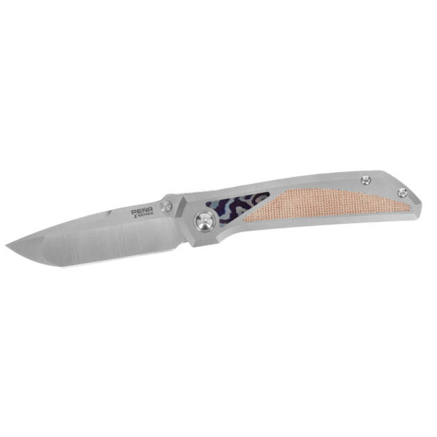 Pena Mula Tanto X-Series Brown Micarta & Mokuti